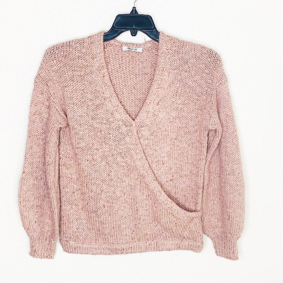 Madewell Wrap Front Beresford Wool Blend Sweater - Picture 3 of 6